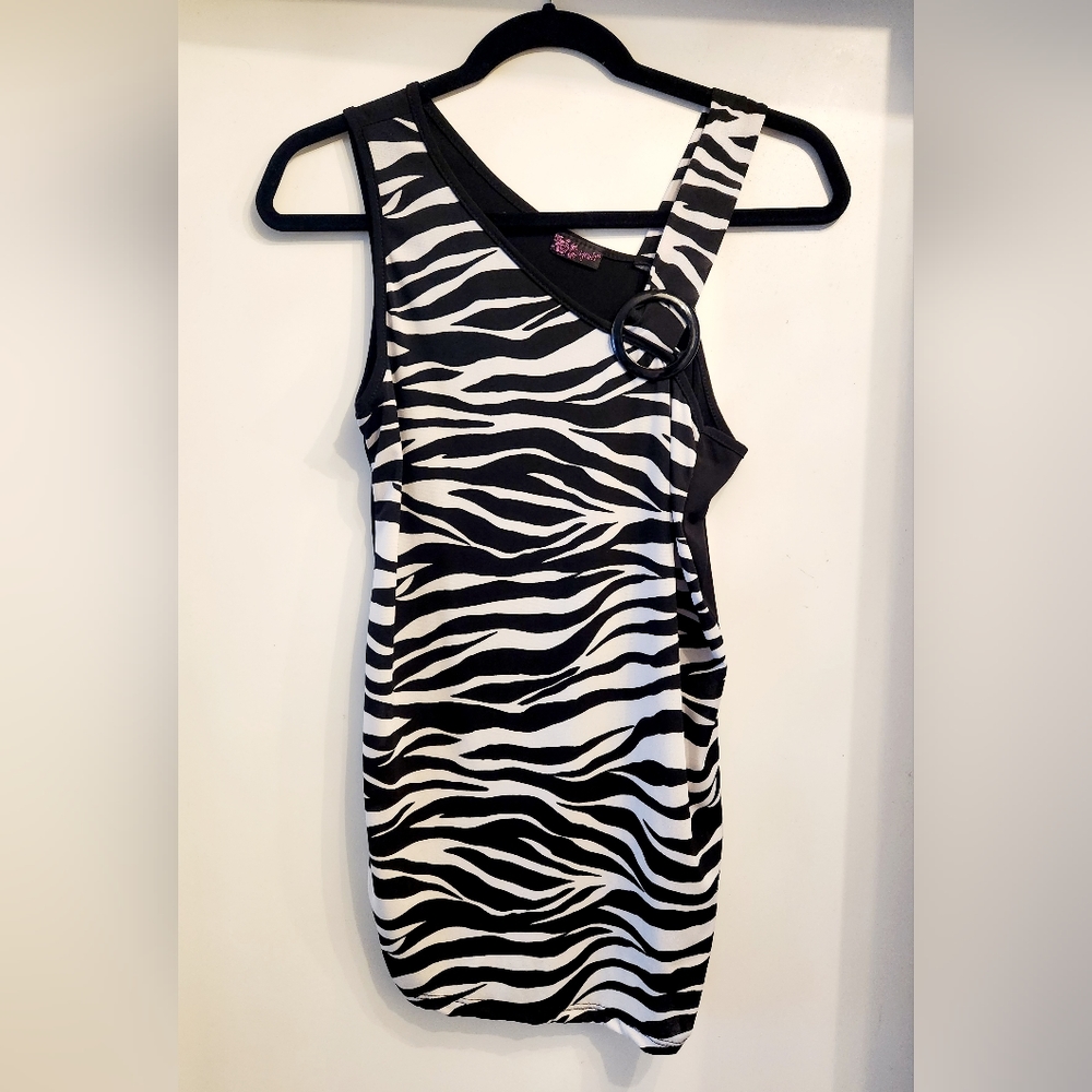 Zebra Print Tank Top